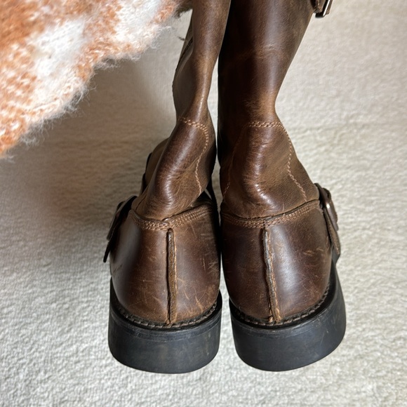 Durango-Mens Western Brown Engineer Boots-10 D - Picture 4 of 9